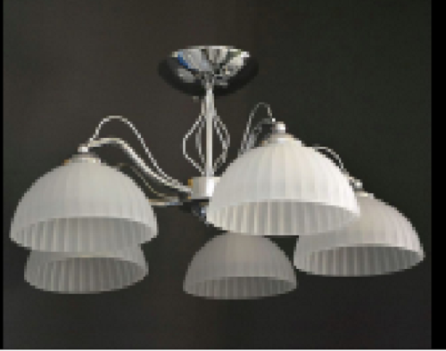 Люстра потолочная пятирожковая Мелодия Света E27 220В Хром картинка 